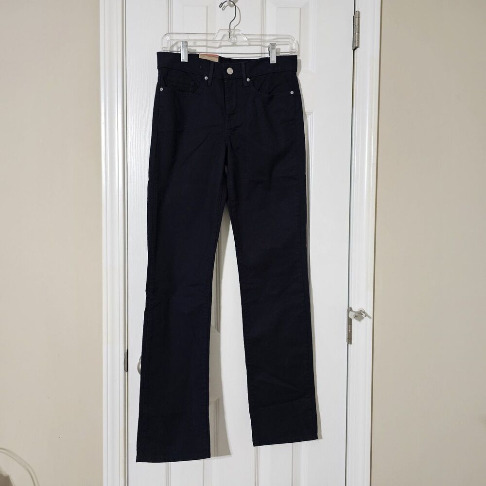 Levi's 314 Shaping Straight Black Stretch Denim Jeans Women's 27x32 - NWT - Picture 2 of 13
